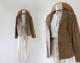 oak leather jacket - m - see details