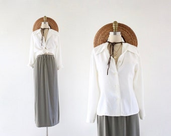 blanco button blouse - m