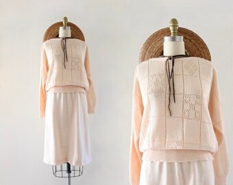 vintage sweater skirt set