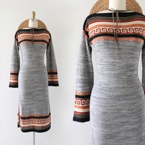 Boho Hippie Sweater Dress Etsy