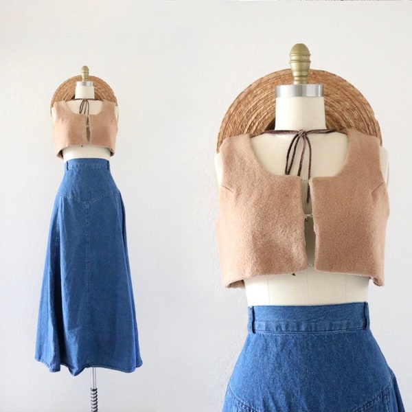 wool crop top xs/s (see details)