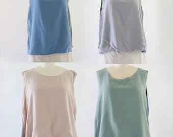 4 way silk reverible top - vintage womens