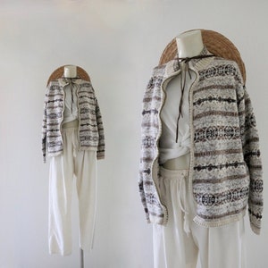 fair isle cardigan - m