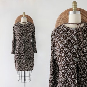 botanical cacoa dress - m