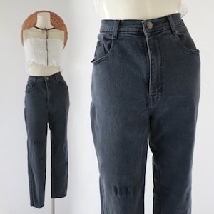 imperfect black stretch jeans - 28 - READ - vintage 90s y2k denim pants