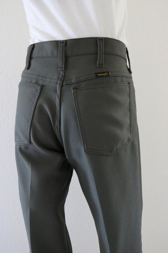 dark olive wrangler trousers - 29 - vintage 90s u… - image 5