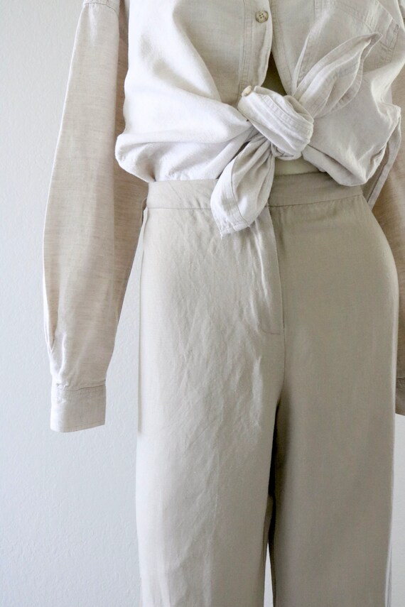 beige linen trousers - 10 - image 3
