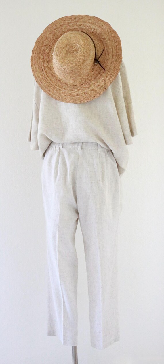 Linen Trousers Natural Beige 90’s～ Linen Trousers Natural Beige 90's～