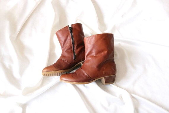 sherpa lined leather boots 6.5