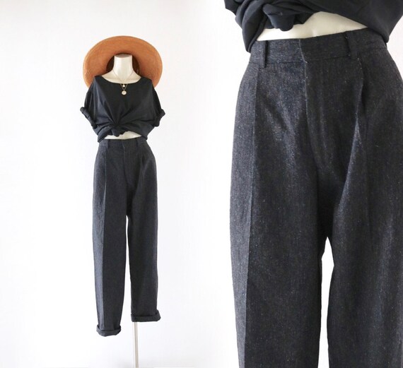 black wool trousers - 27.5