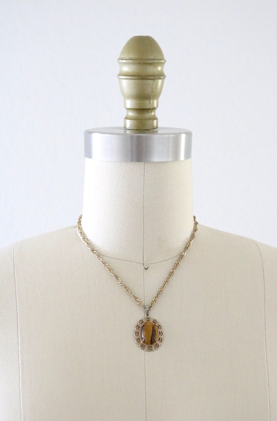 tortoise shell pendant necklace - image 2