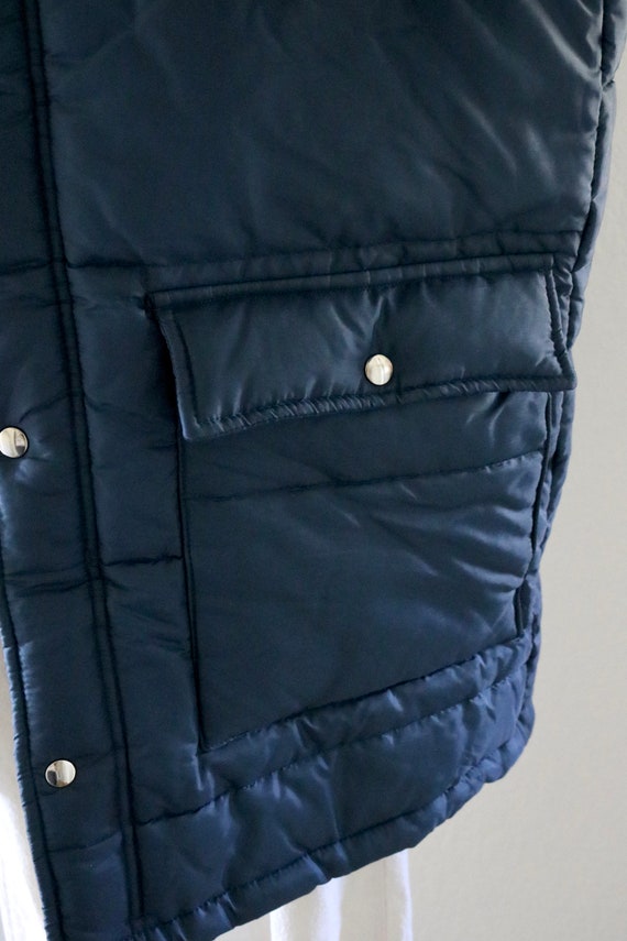 70's puffer jacket - vintage unisex blue mens wom… - image 4