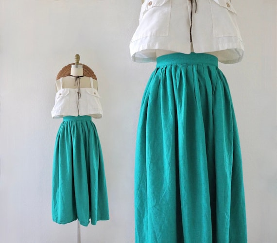 full linen skirt - 25 - image 1