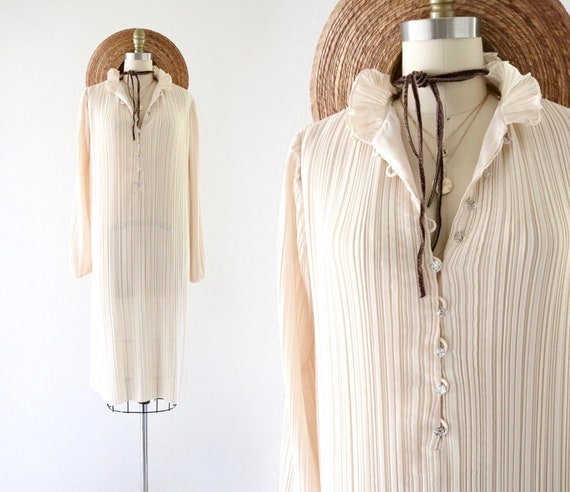 easy parchment chiffon dress