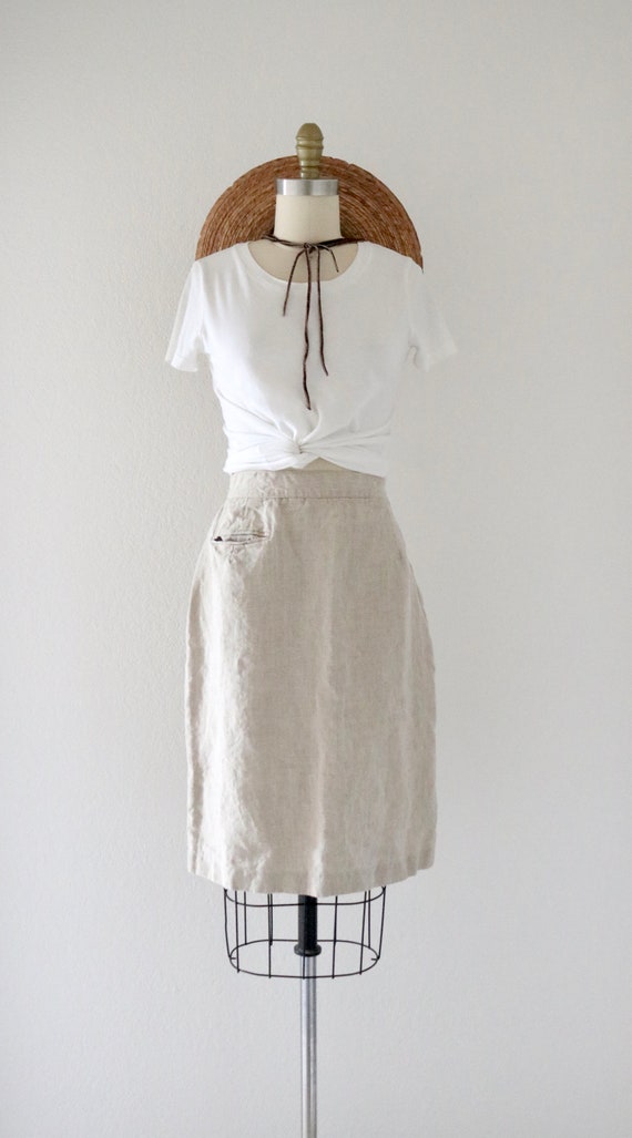 linen pencil skirt - 26 - image 2