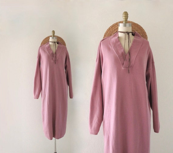 loose fit sweater sack dress - vintage 90s y2k ma… - image 1