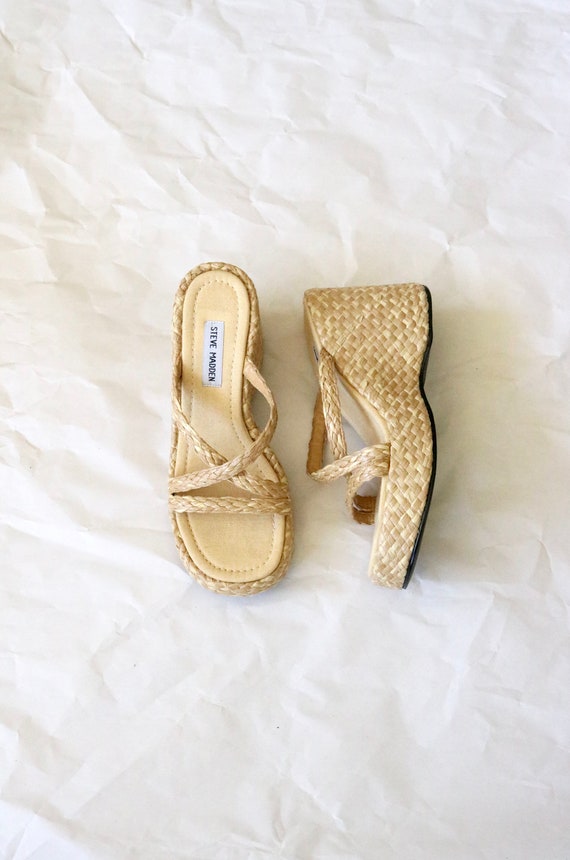 raffia platforms / 9.5