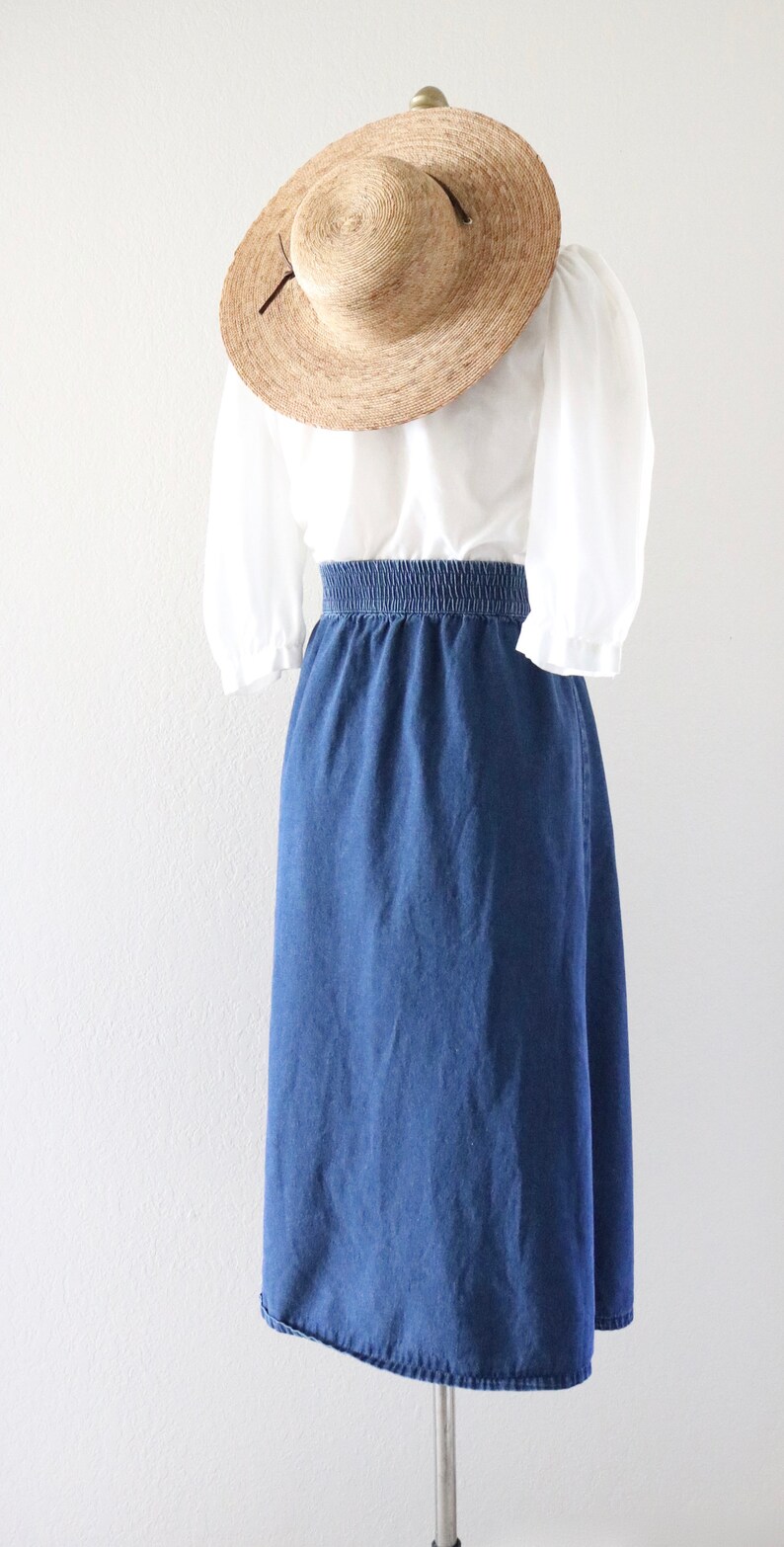 denim midi skirt 28-31