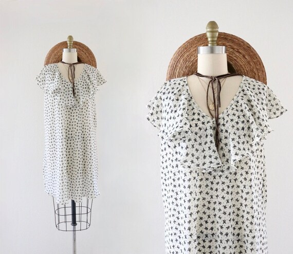 chiffon ruffle dress - image 1