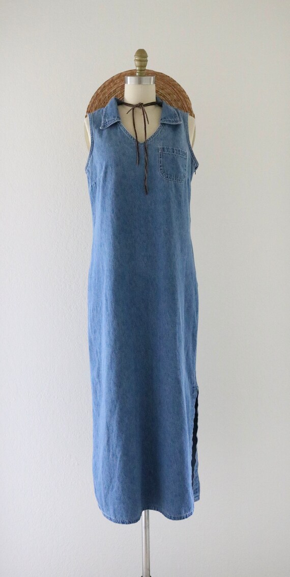 denim maxi dress - m - image 2