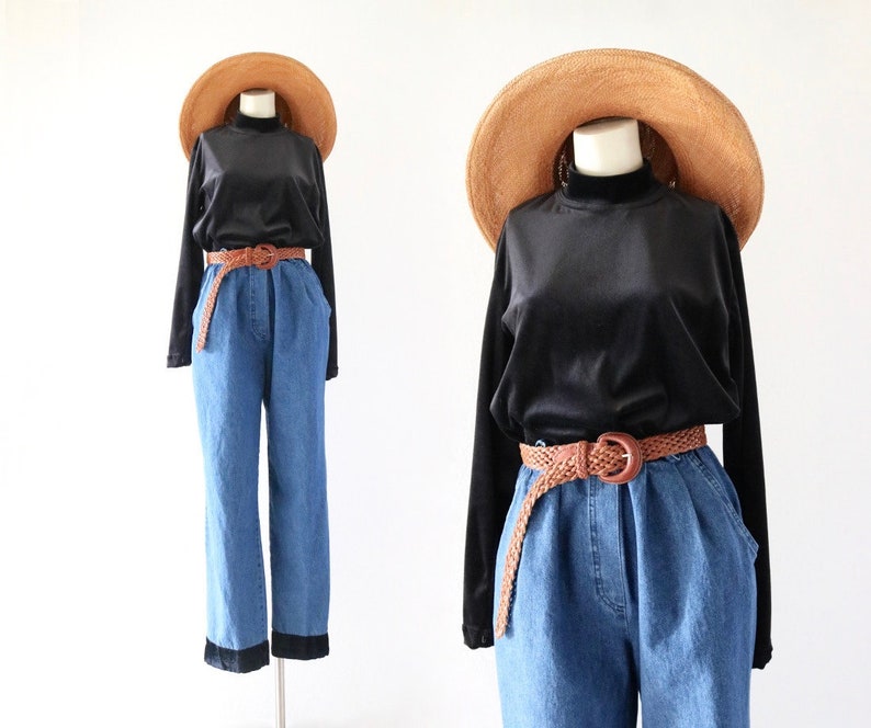 denim jumpsuit s velvet