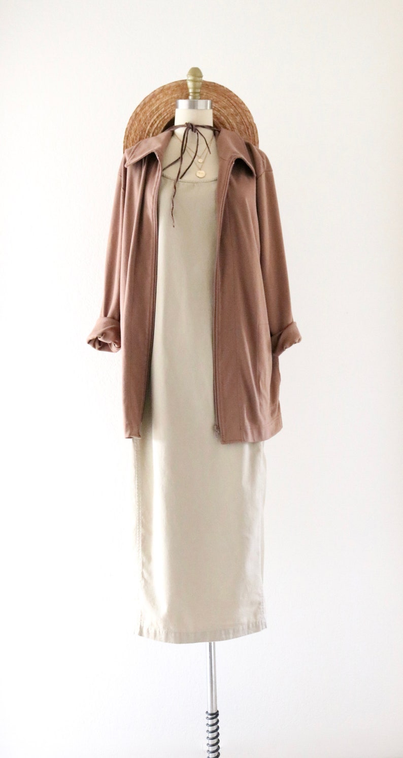 m mocha longline zip jacket