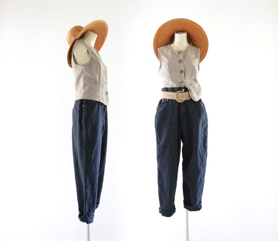 linen trousers - 28