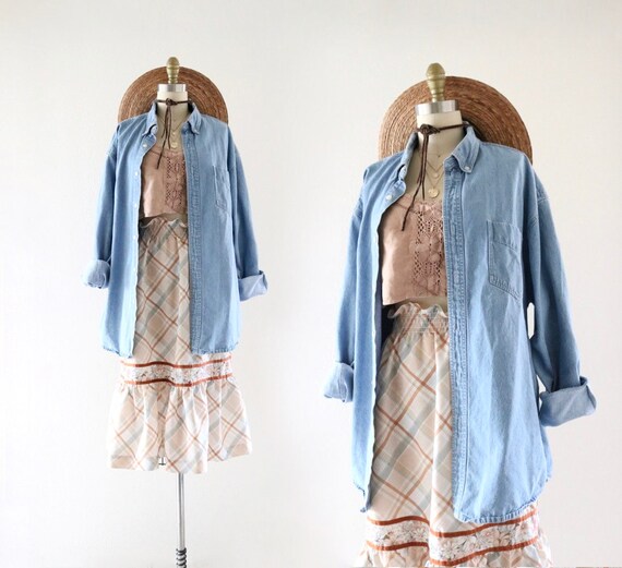 oversized denim shirt-jacket