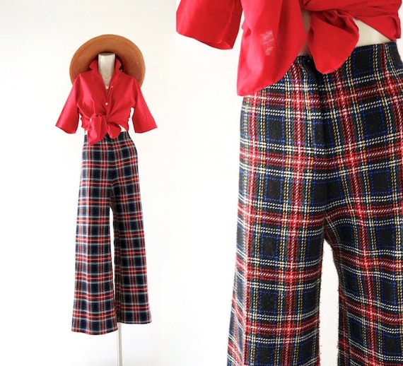 60's plaid flares - 30