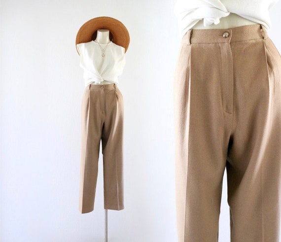 golden wool trousers - 31