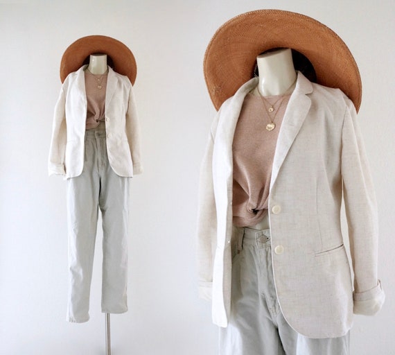 linen jacket - s