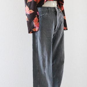 Vaqueros Wrangler grises Worrrn - 31 - Vaqueros vintage unisex estilo western, estilo vaquera, cintura alta imagen 4
