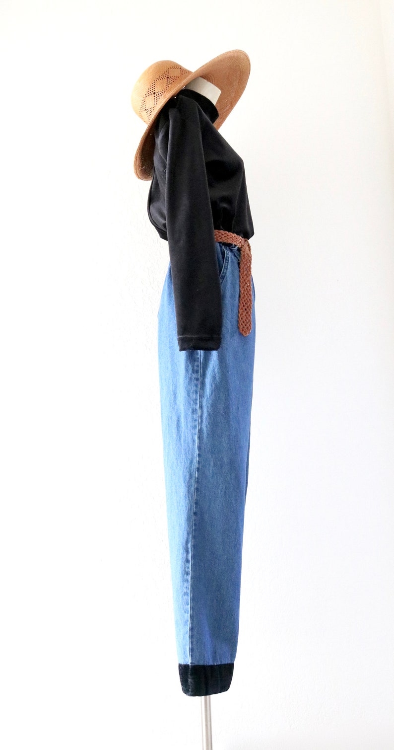 denim jumpsuit s velvet