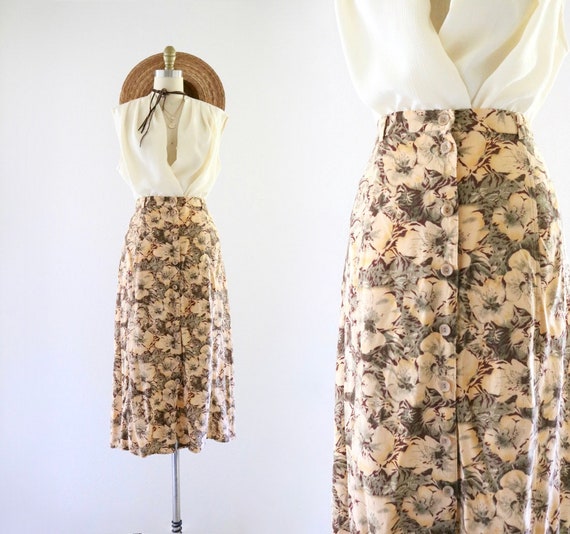 botanical button skirt - 12