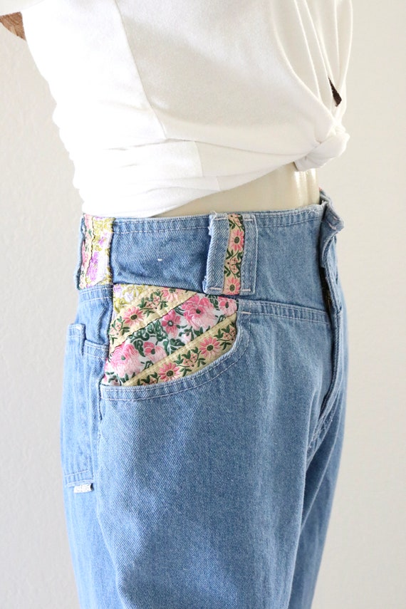 quilted denim shorts - 26 - image 4