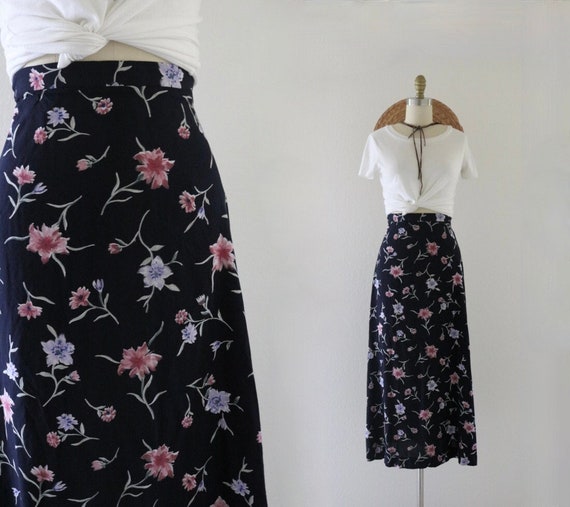 flowy botanical skirt 28-32 - image 1