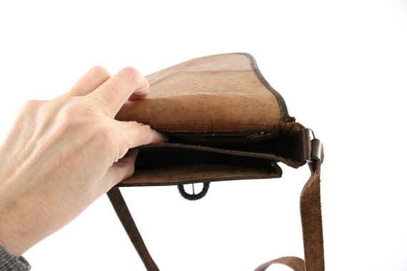 tooled leather saddle bag - image 10