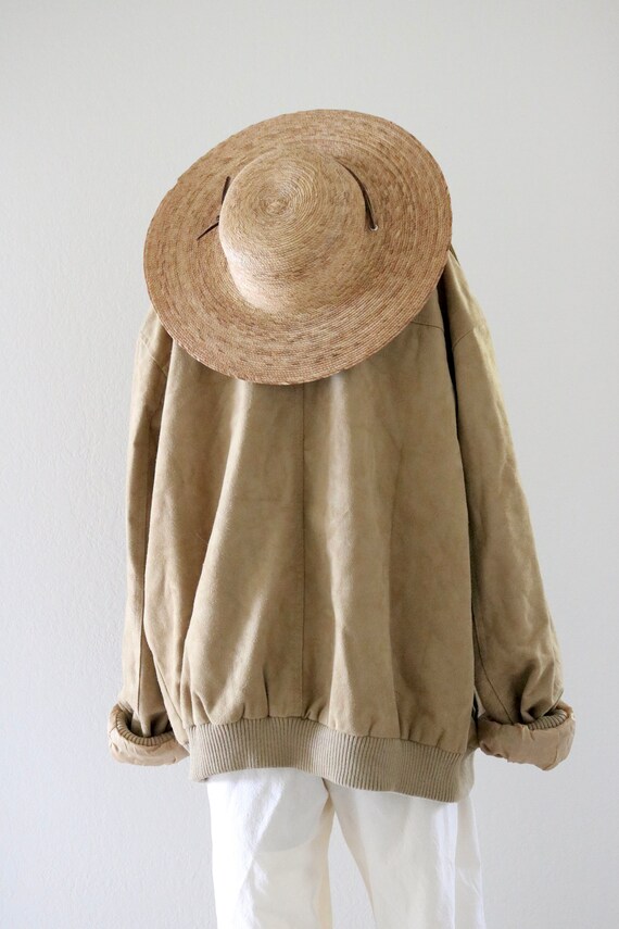 oversized suede bomber jacket - image 7