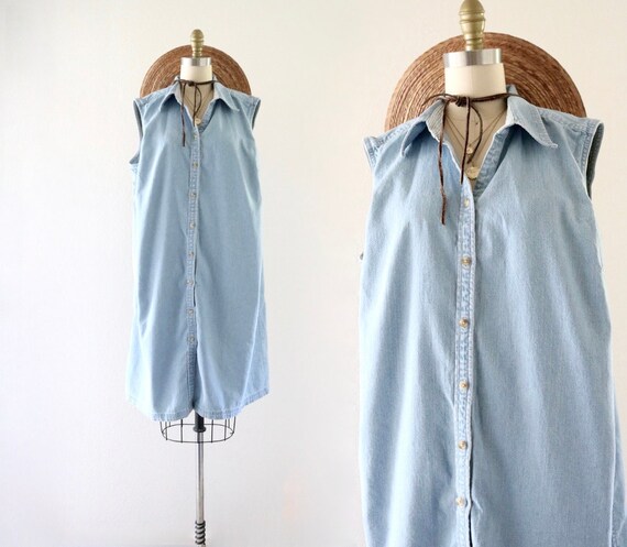 easy oversized denim dress