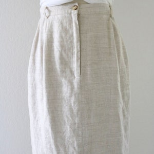 natural linen skirt 32 image 3