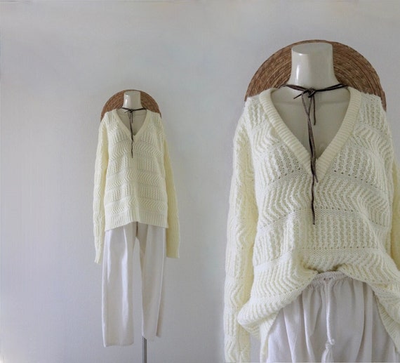 deim 77Circa patchwork fisherman sweater