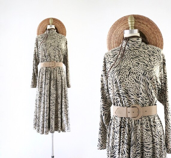 dolman turtleneck dress - m