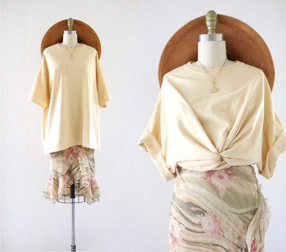 oversized worrrn chamomile tee