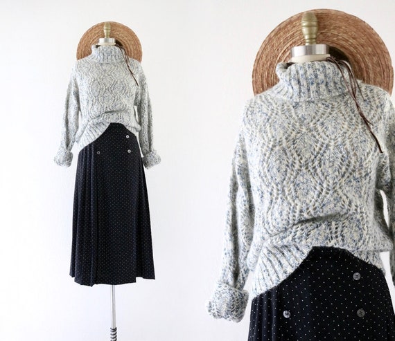mohair turtleneck sweater - s
