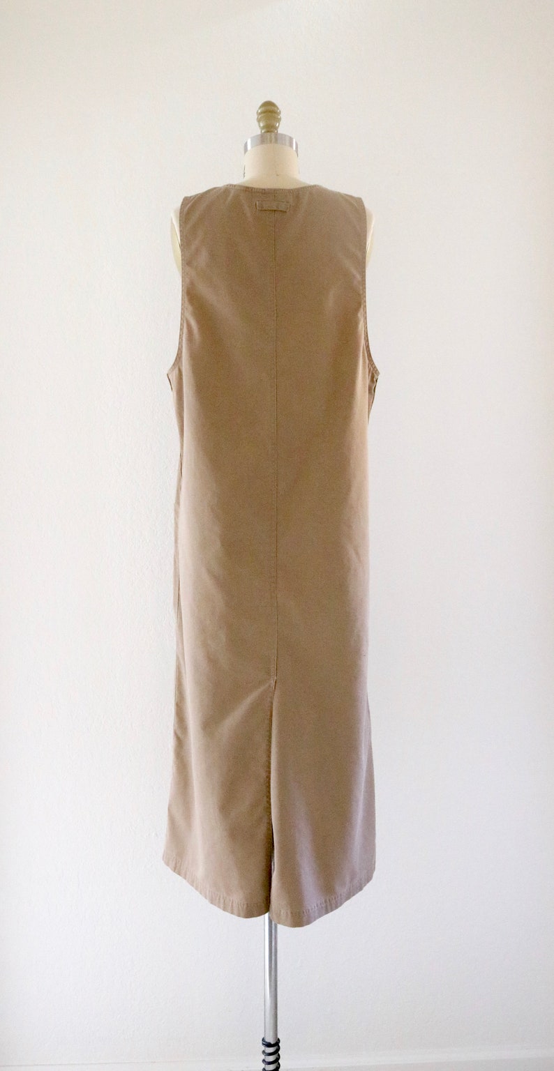 beige twill dress m