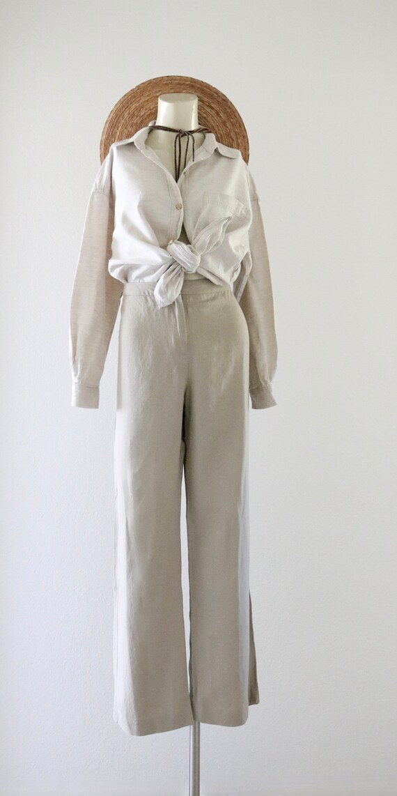 beige linen trousers - 10 - image 2