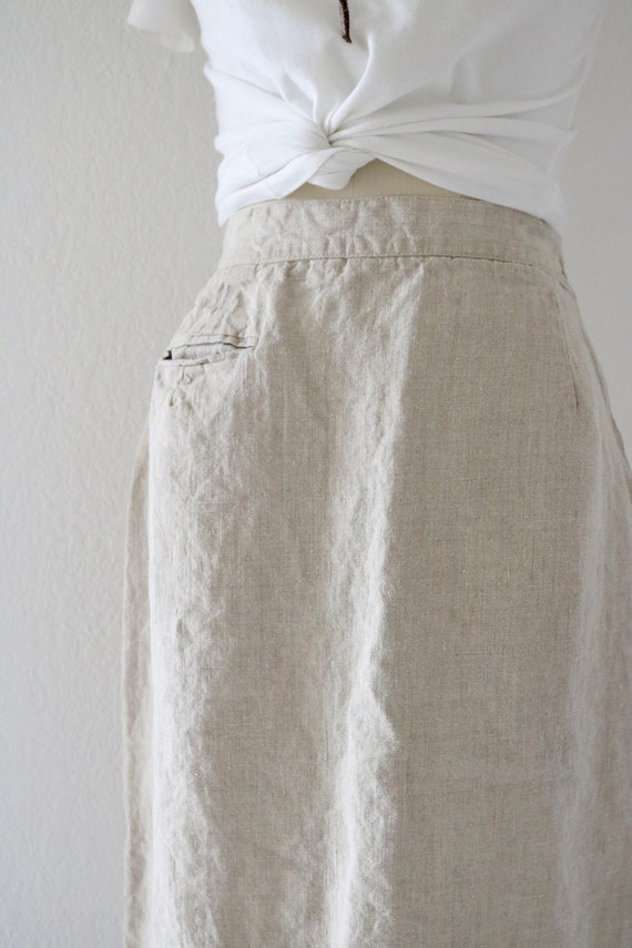 linen pencil skirt - 26 - image 3