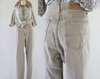 beige riders jeans - 35 - vintage womens