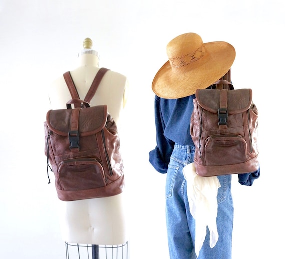 bomber leather backpack