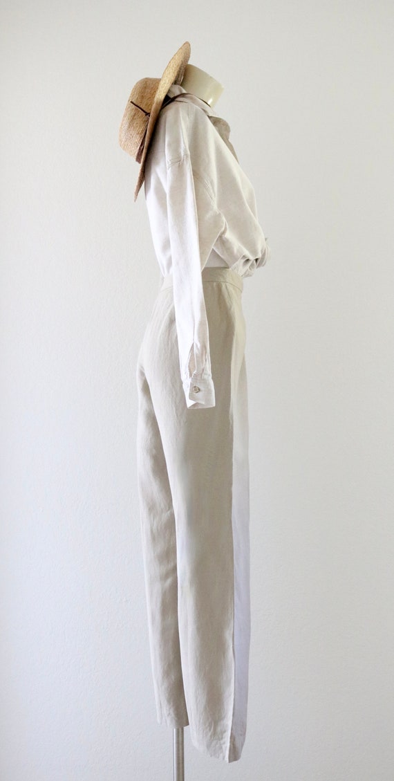 beige linen trousers - 10 - image 4